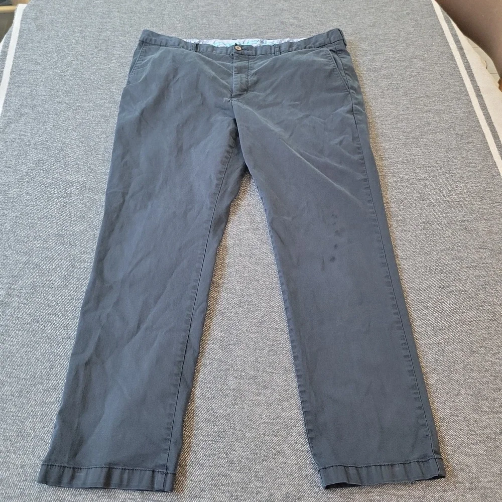 Tommy Bahama Boracay Pants Mens 40x30 Navy Blue Stretch Performance Chino Preppy
